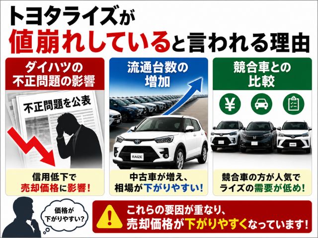 トヨタライズが値崩れしていると言われる理由